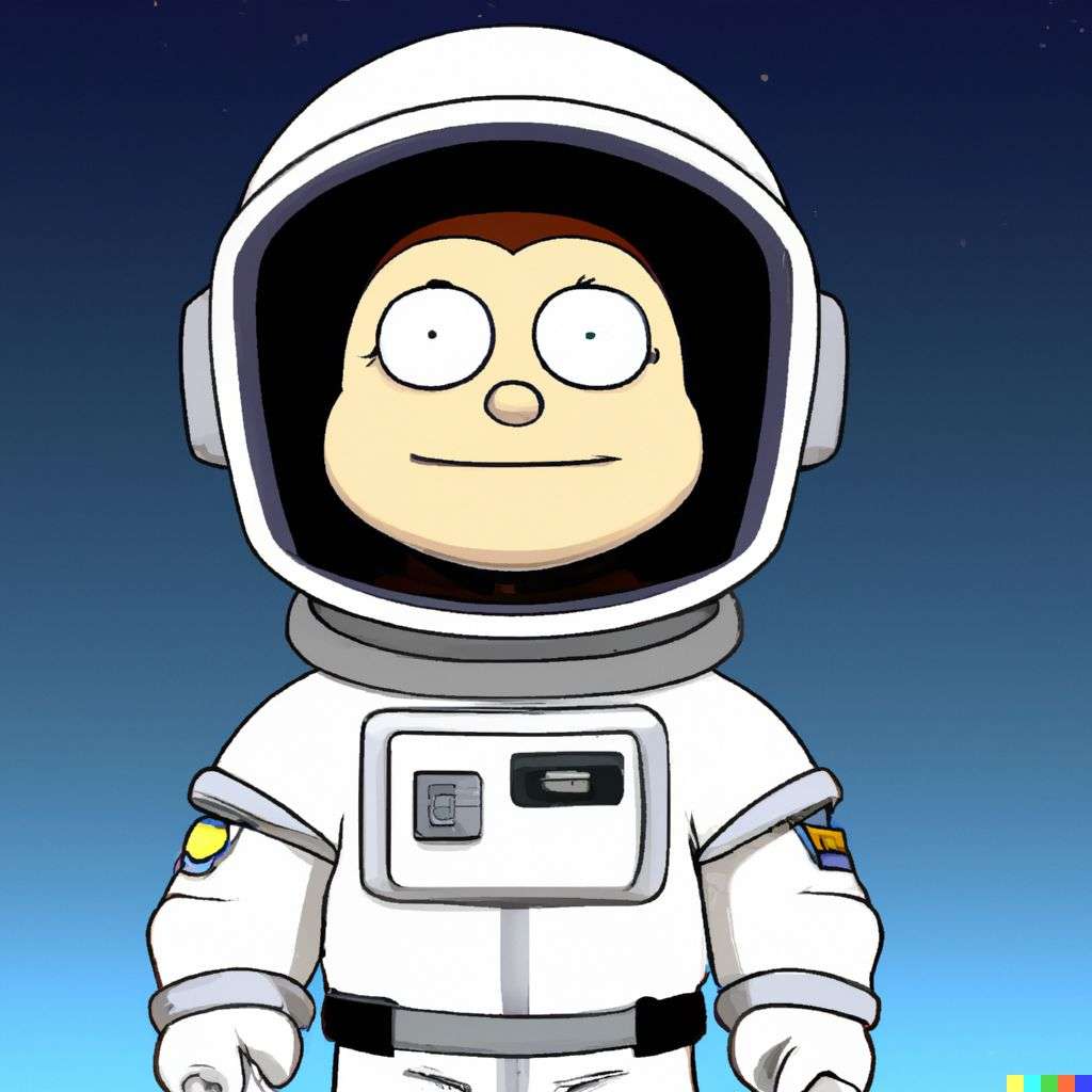 an astronaut, screenshot from Family Guy